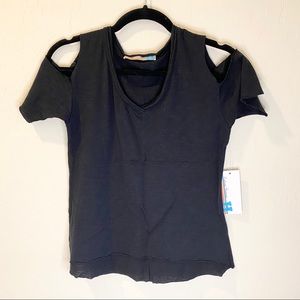 Vintage Havana Girls black Shirt with cutouts